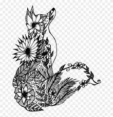 Fox mandala coloring pages animals. Mandala Personal Use Fox Flowers Mandala Animal Coloring Pages Free Transparent Png Clipart Images Download