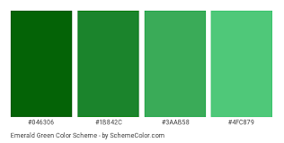 Emerald Green Color Scheme Green Schemecolor Com