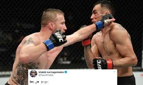 Khabib Nurmagomedov Reacts To Tony Ferguson S Brutal Ufc 249 Loss To Justin Gaethje Ufc Sport Express Co Uk