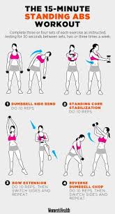 Becky Allen With Images 15 Minute Workout Standing Ab Exercises