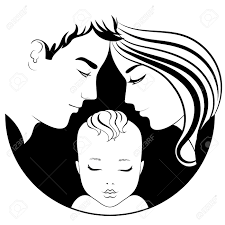 Happy Family Icon Parents With Child Mommy Daddy And Baby Symbol For Logo Web Site Design Royalty Free Cliparts Vectors And Stock Illustration Image 124506917