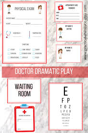 Pretend Doctor Digital Download Hospital Preschool Printables Etsy In 2020 Playing Doctor Doctor Office Dramatic Play