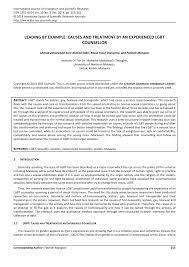 Malaysia is not a good place for lgbt individuals to freely express themselves. Pdf Leading By Example Causes And Treatment By An Experienced Lgbt Counsellor