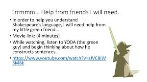 Help for the teacher and student : Unlocking Shakespeare Language Ppt Download