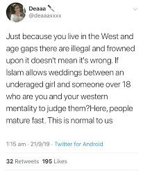 Do not marry idolatresses (al mushrikāt) till they believe; This Muslim S Girls Opinion On Underage Marriage Saying It S Only Wrong Because It S Frowned Upon In The West Exmuslim