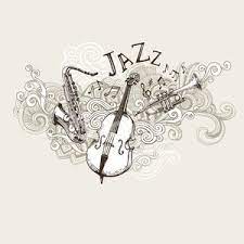 Decorated harp isolated on white background. Jazz Instruments Drawing Vector Images And Illustration