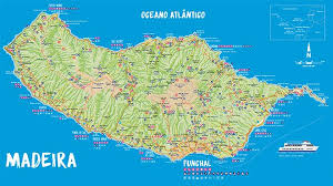 Mediterraneo, modello di banner geografico per paese europeo. Cartina Dell Isola Di Madeira Www Visitportugal Com