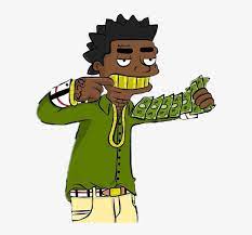 Rapper cartoon, rap boy, tshirt, boy, shoe png. Cash Kodak Kodakblack Rap Trapmusic Rapper Hiphop Carto Kodak Cartoon Png Image Transparent Png Free Download On Seekpng