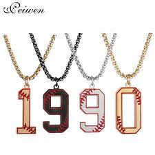 4.4 out of 5 stars 143. Baseball Number Necklace Stainless Steel Pendants 0 9 Digital Charm Chain Necklace Men Women Basketball Choker Fashion Jewelry Pendant Necklaces Aliexpress