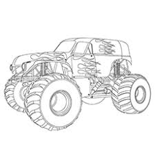 Boys love monster trucks, they can play with trucks and cars all day without getting bored . 10 Wonderful Monster Truck Coloring Pages For Toddlers