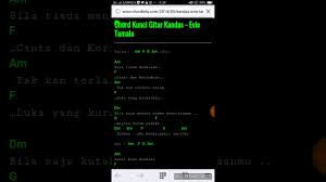 Maybe you would like to learn more about one of these? Kunci Gitar Kandas