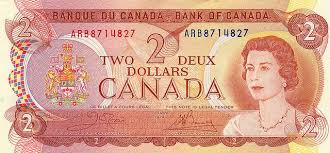 Canadian Two Dollar Bill Canadian Money Dollar Banknote Two Dollars