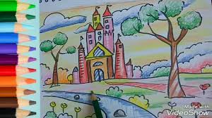 Cara mewarnai dengan crayon untuk pemula. Mewarnai Gradasi Dengan Pensil Warna Faber Castle Tema Istana Mulyadi Art Class Youtube