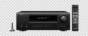 Advanced audyssey multeq analyzes a speaker systems interaction with the listening. Av Receiver Denon Home Theater Systems 7 1 Surround Sound Radio Receiver Headphones Electronics Media Player Electronic Device Png Klipartz