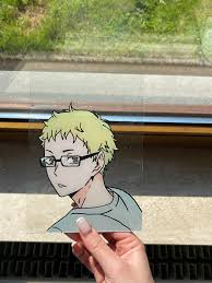 Maybe you would like to learn more about one of these? Glass Painting Of Tsukishima Kei More On Instagram Codyallart Haikyuu