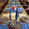 I wanted the decor to have a modern, sleek feel so we kept all the serving ware and table settings with black and white details. 3