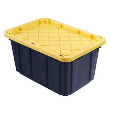 Black And Yellow Storage Bins Sam S Club Hdx 27 Gal Tough Storage Bin In Black Hdx27gonline 5 The Home Depot Stackable Storage Bins Tote Storage Yellow Storage