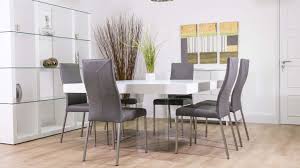 White Oak Square Dining Table Glass Legs Seats 6 8 Funky Dining Room Leather Dining Room Leather Dining Room Chairs