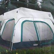 Unpack the tent and find the center. Coleman Instant 10 Person Cabin Tent With Rain Fly 2 Rooms 6 Ft 4 In Center Height Discounttentsnova