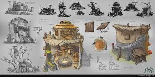 Artstation Sl Wizard S Tree House Design Yi Lo Tree House Drawing Tree House Designs Tree House