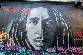 Bob Marley Mural Eye Close Up Editorial Stock Image
