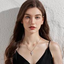 jiamiaoi Collana Donna Croce Collana Arwen Ciondolo Argento Oro Bianco :  Amazon.it: Moda