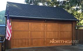 Cs0064 Aluminum Dark Fir Powdercoated V Groove Panel Garage Door 1000s Photo By Northgate Gara Garage Doors Carriage Style Garage Doors Garage Door Panels