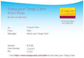 This can be exchanged on the tango card website for egift cards, including walmart gift cards. A Guide To Plink Rewards