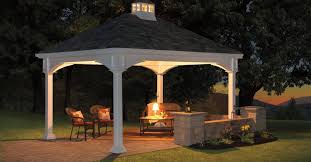 Bring the enhancement of a pergola or pavilion to your home or landscape. Authentic Amish Gazebos Pergolas Pavilions Creative Gazebos