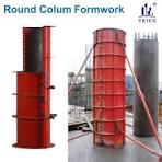 Round Circular Column Steel Formwork System for Building ...