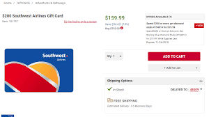 $25 lowe's gift card, 3pk. Attention Southwest Airlines Fliers Gift Cards Discounted Up To 20 No Mas Coach