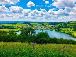Schalkenmehrener maar, aerial photo (2015). Schalkenmehrener Maar Schalkenmehren Umgebung