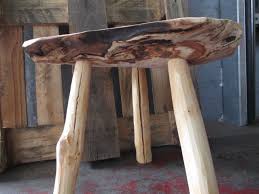 Nuss Holz Hocker Schemel Tripod Dreibein Schemel Hocker Holz