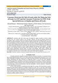 Declaration of goods supplied from designated area to malaysia. Consumer Protection For Sale Of Goods Under The Malaysian Sale Of Goods Act 1957 And The Consumer Pr By Ajhssr Editor Issuu