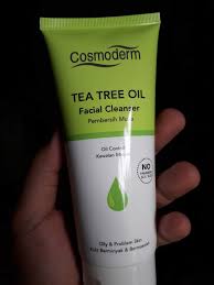 Tea tree oil for acne treatment. Blog Rasmi Shafiq Raduan Review Aiken Skincare Pencuci Muka Cosmoderm