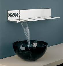 fontana chrome wall mount sink faucet