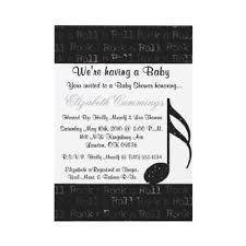 Music Note Baby Shower Invite Cute Pink Fun Rock Music Baby Showers Baby Shower Invitations Baby Shower