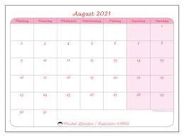 Das aktuelle kalenderblatt für den 16. Kalender 63ms August 2021 Zum Ausdrucken Michel Zbinden De