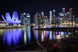Singapore Night Skyline Skyline Night Skyline City Skyline