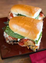 Eggplant Parmesan Sandwiches Recipe Eggplant Parmesan Vegan Dishes Eggplant Recipes Parmesan