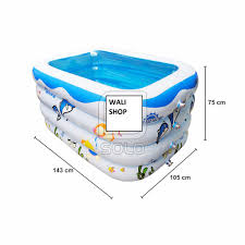 Didalamnya sudah termasuk nekcring, termometer, selang pembuangan air, dan repair kit. Kolam Renang Bayi Portable Baby Spa Intime Kotak Shopee Indonesia