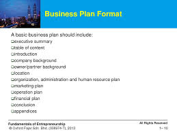 A full guide to the business plan contents including the standard business plan format for these 10 basic elements: Chapter 3 Business Plan Chapter 3 Business Plan Ppt Download