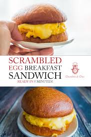 Scrambled Egg Breakfast Sandwich Recipe In 2020 Breakfast Sandwich Breakfast Eggs Scrambled Egg Sandwich Breakfast
