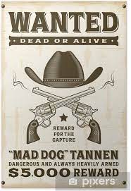 The wanted! poster trope as used in popular culture. Vintage Western Wanted Poster Poster Pixers We Live To Change