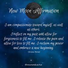 New Moon Affirmation New Moon Rituals New Moon Moon Spells