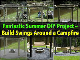 Swings around fire pit ideas. Fantastic Summer Diy Project Build Swings Around A Campfire Diy Crafts