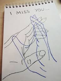 Art Love Drawing Illustration Sketch Hands I Miss You Sketchbook Sketching Black Blue Meaningful Drawings I Miss You Card I Miss You Wallpaper