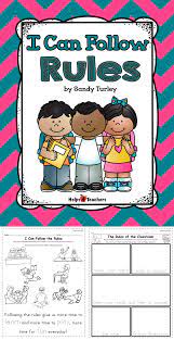 Free This Set Includes Two Activity Sheets That Talk About Rules In The Classroom And Foll Kindergarten Social Studies School Activities School Social Work