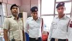 Alert traffic policemen save infant's
