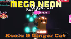 Обновление в адопт ми !!! Roblox Adopt Me Mega Neon Koala Neon Ginger Cat And Beaver Youtube